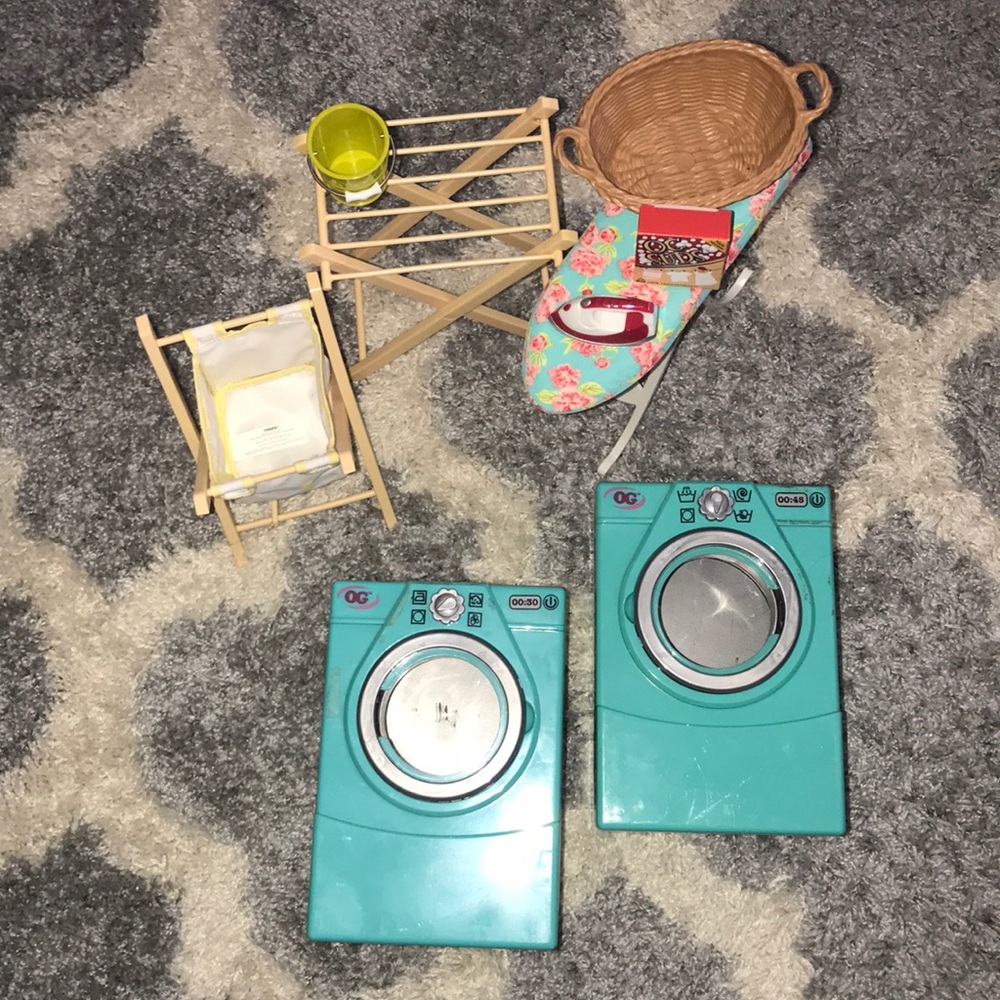 Laundry set:American girl dolls (read description)
